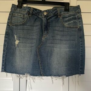 Altar’d state denim mini skirt
